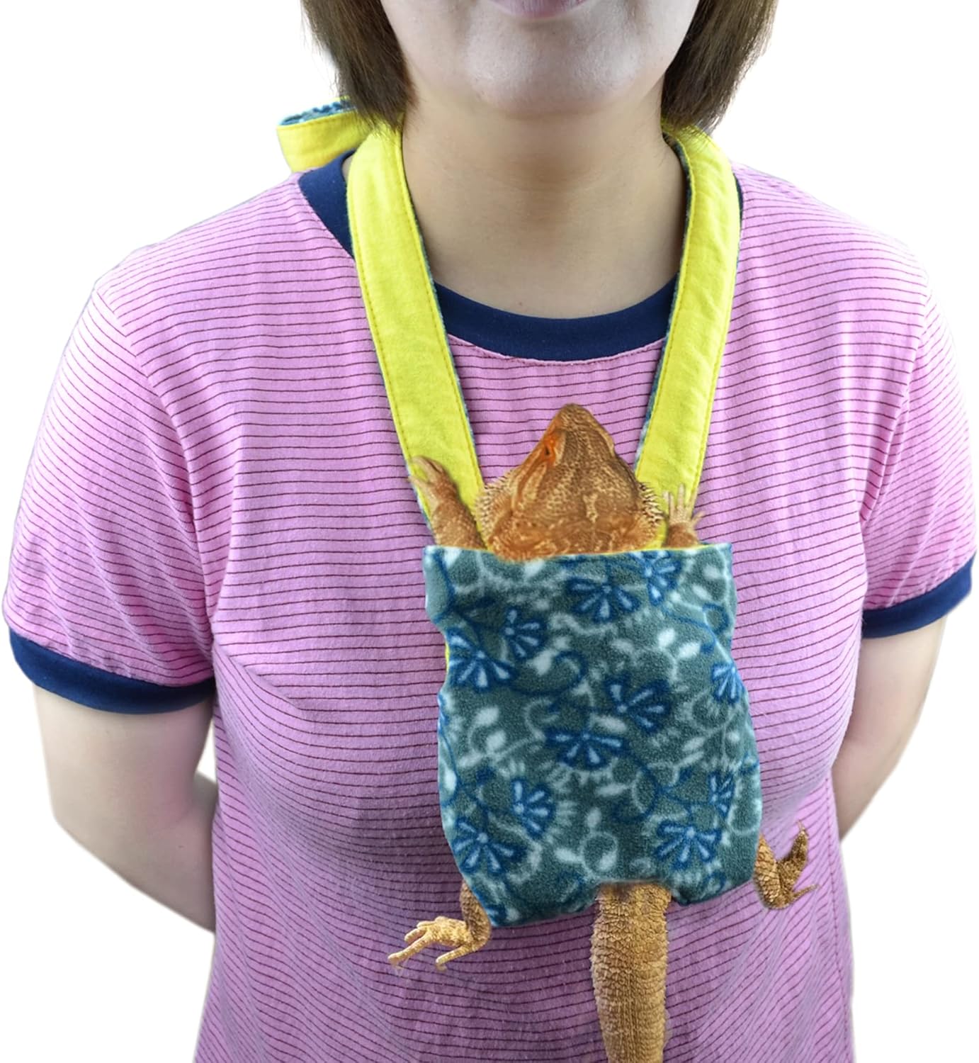 Adjustable Bearded Dragon Sling Chest Carrier Pouch for