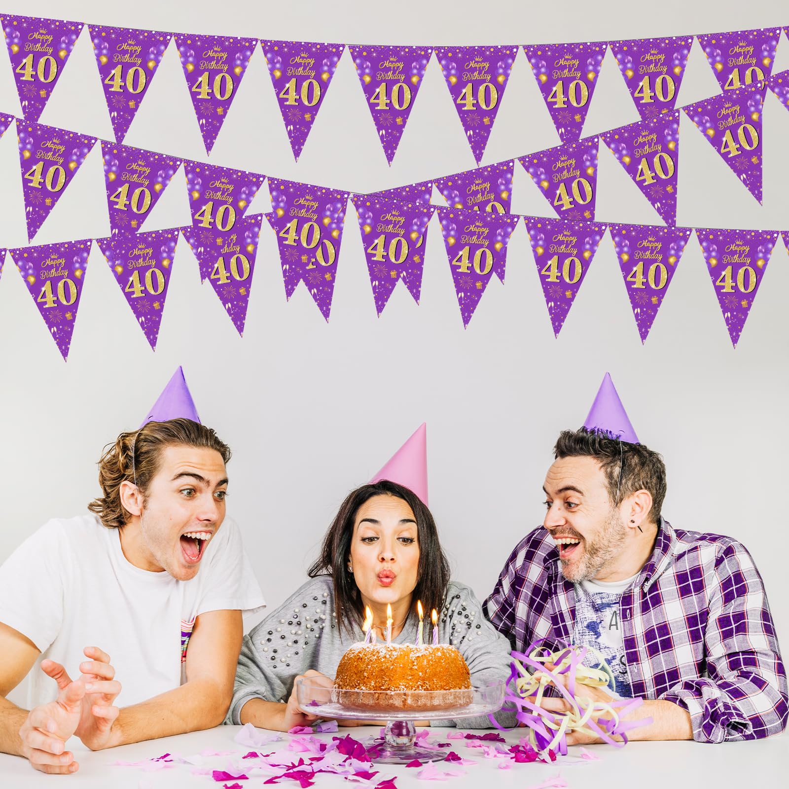 1 set di bandierine a triangolo a scacchi bianco e nero a tema automobilistico (10 pezzi/set) per decorazioni di feste di compleanno, eventi sportivi e Natale | SHEIN ALIA