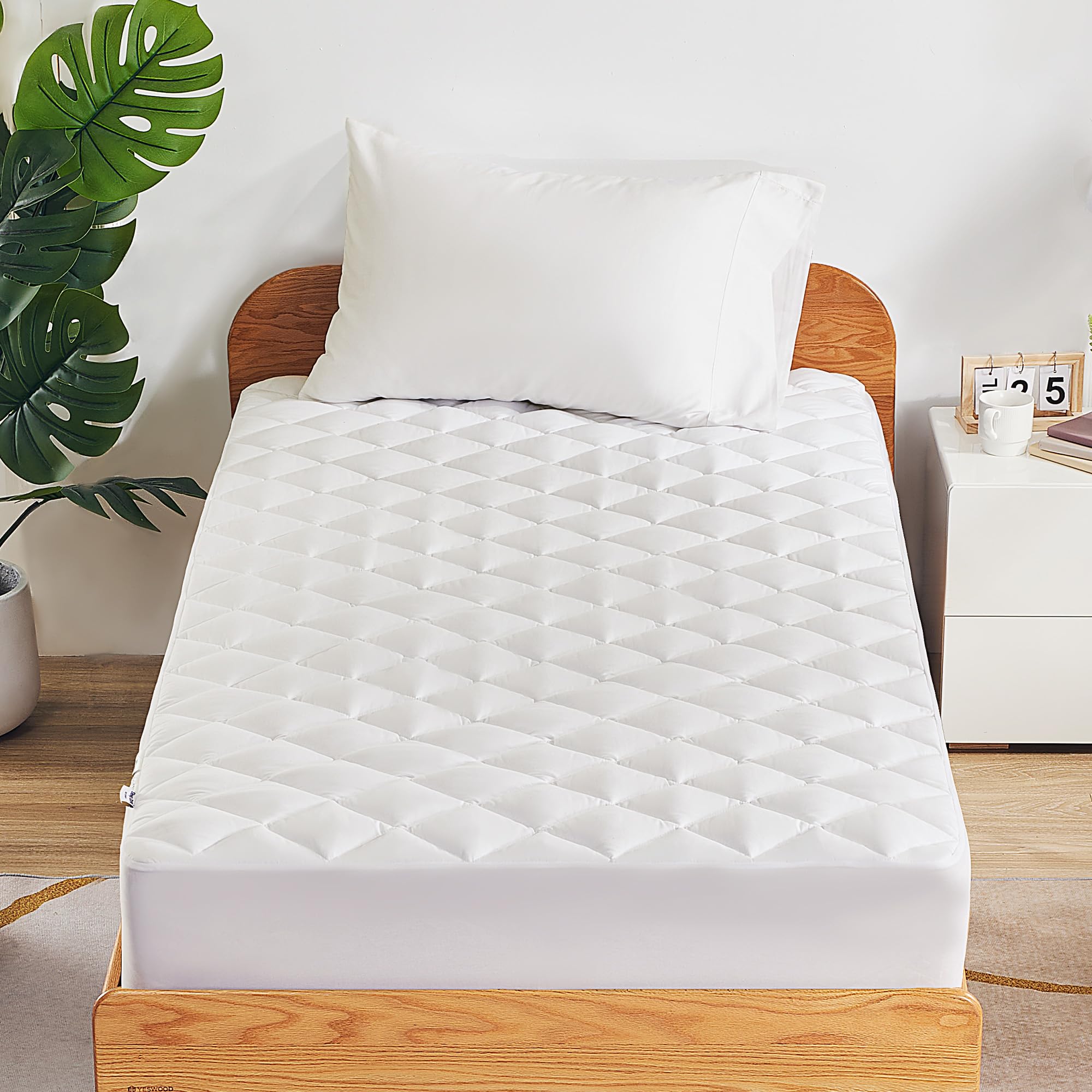 Protector De Colchón De Algodón TEX HOME Cama 180 Cm Blanco | Ofertas