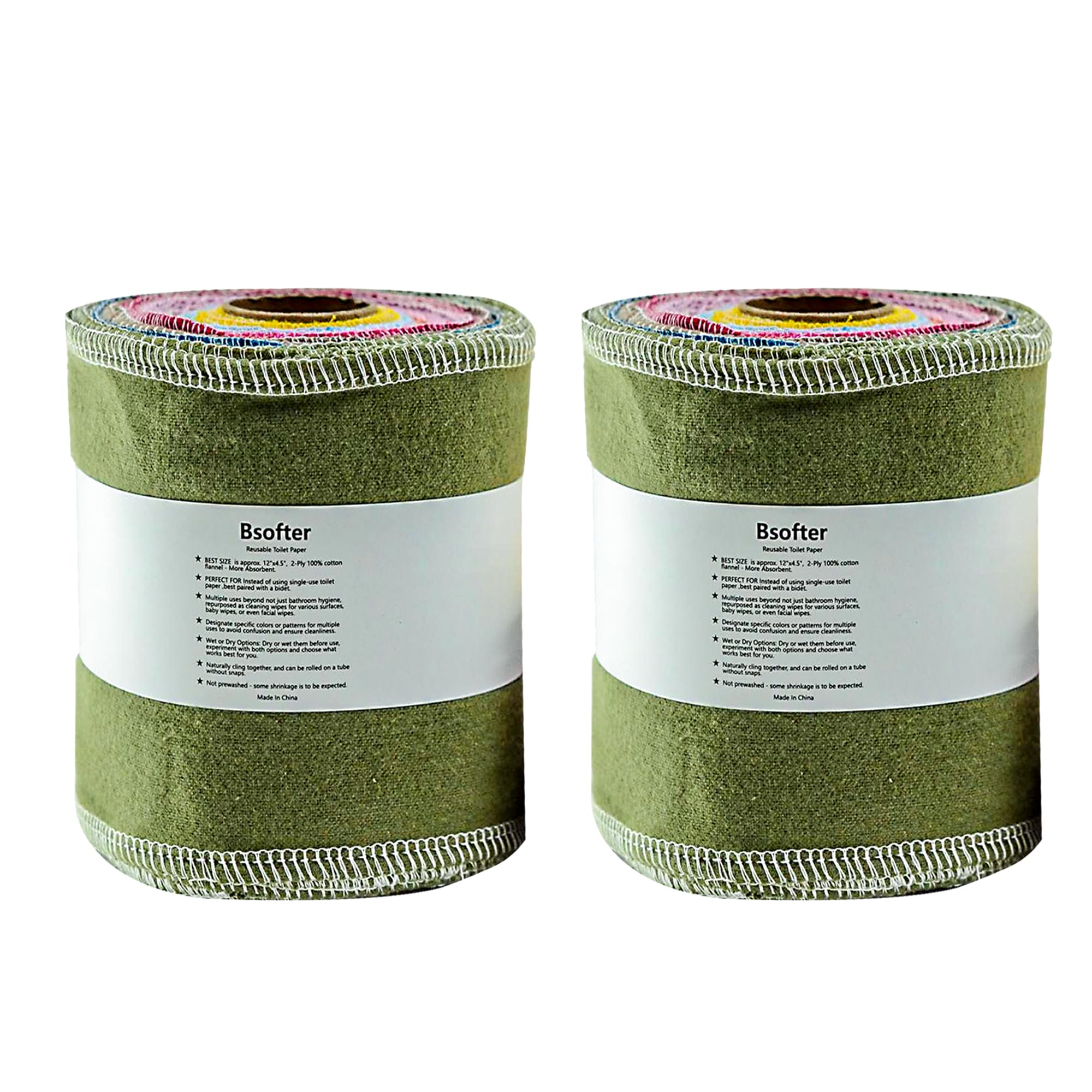 Papel higiénico reutilizable lavable, paquete de 56 rollos de papel higiénico reutilizables, toallas de bidé, paños suaves, papel higiénico reutilizable, papel higiénico reutilizable para