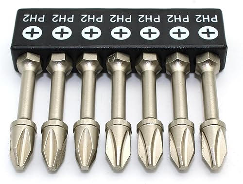 Miniatura 6 de TMAX 50 piezas PH3 Impact Ready Phillips 1 pulgada destornillador inserción brocas vástago hexagonal