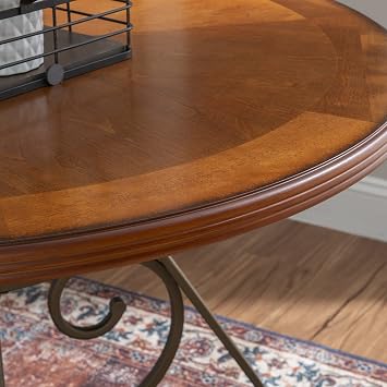 Powell Hamilton Dining Table, Cherry, 45 in x 29.5 in x 45 in