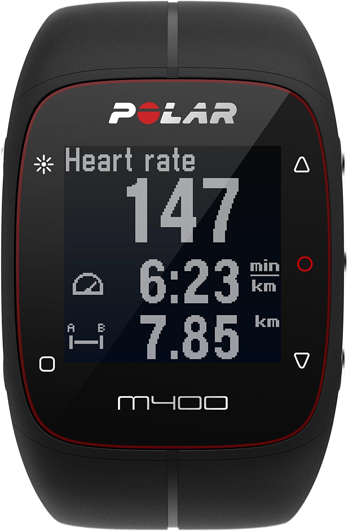 Polar M400 GPS Watch - Without Heart Rate Monitor, Black