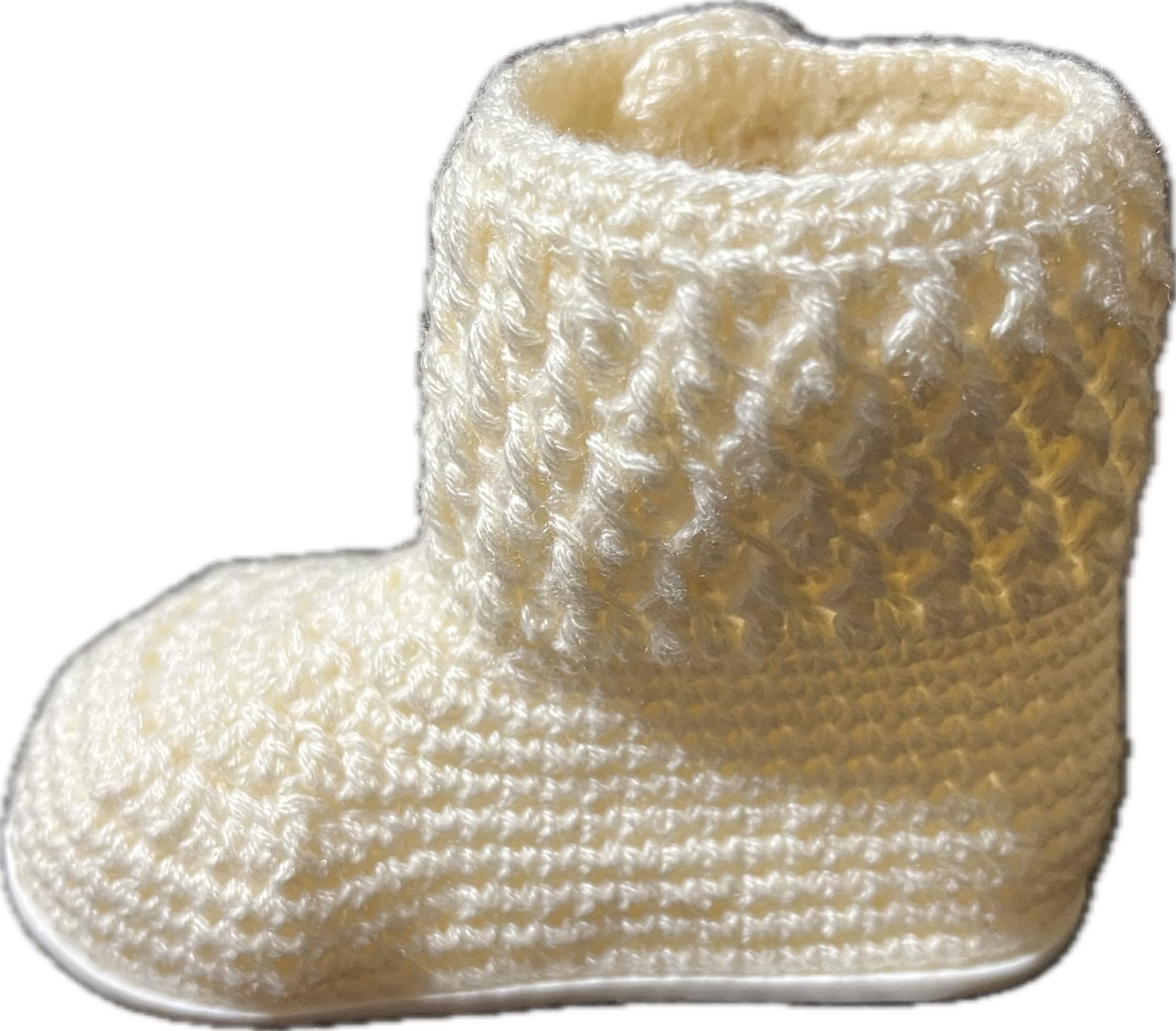 Scarpine per neonata realizzate all'Uncinetto o all'Uncinetto. Stivaletti con Bottone e rifinitura, Disponibili in Tutte Le Taglie Bimbo da 0 a 12 Mesi