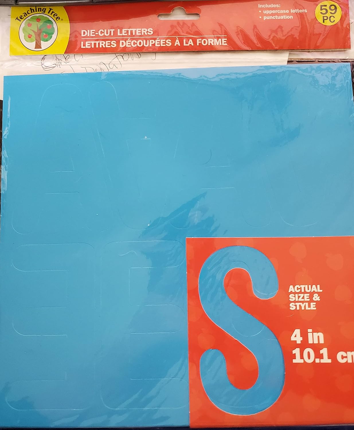 Teaching Tree 4in Diecut Letters Scrapbooking Die