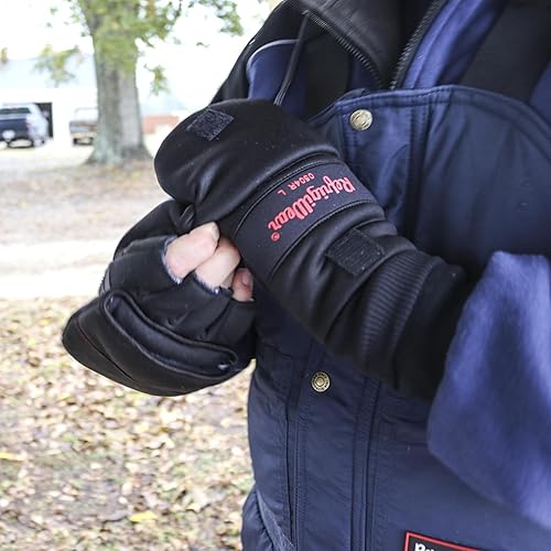 Miniatura 4 de RefrigiWear Guantes de manoplas convertibles de Softshell con forro polar
