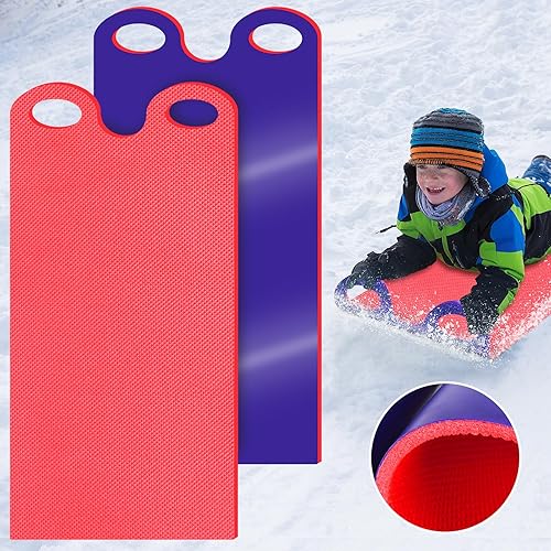 2 PCS Winter Snow Sled for Adults, High Speed Snow