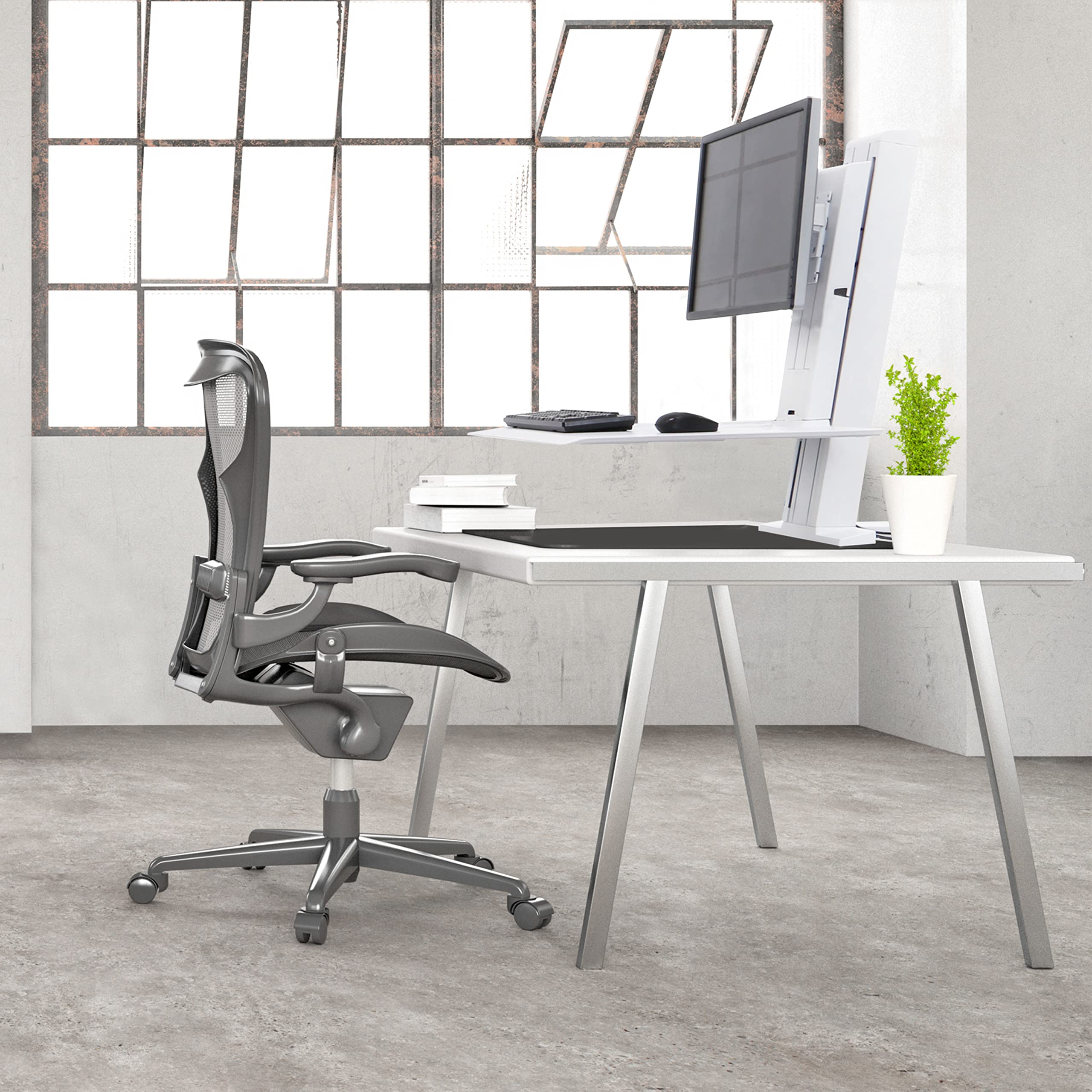 Amazon | エルゴトロン WorkFit SR デュアルモニター 昇降式ワーク