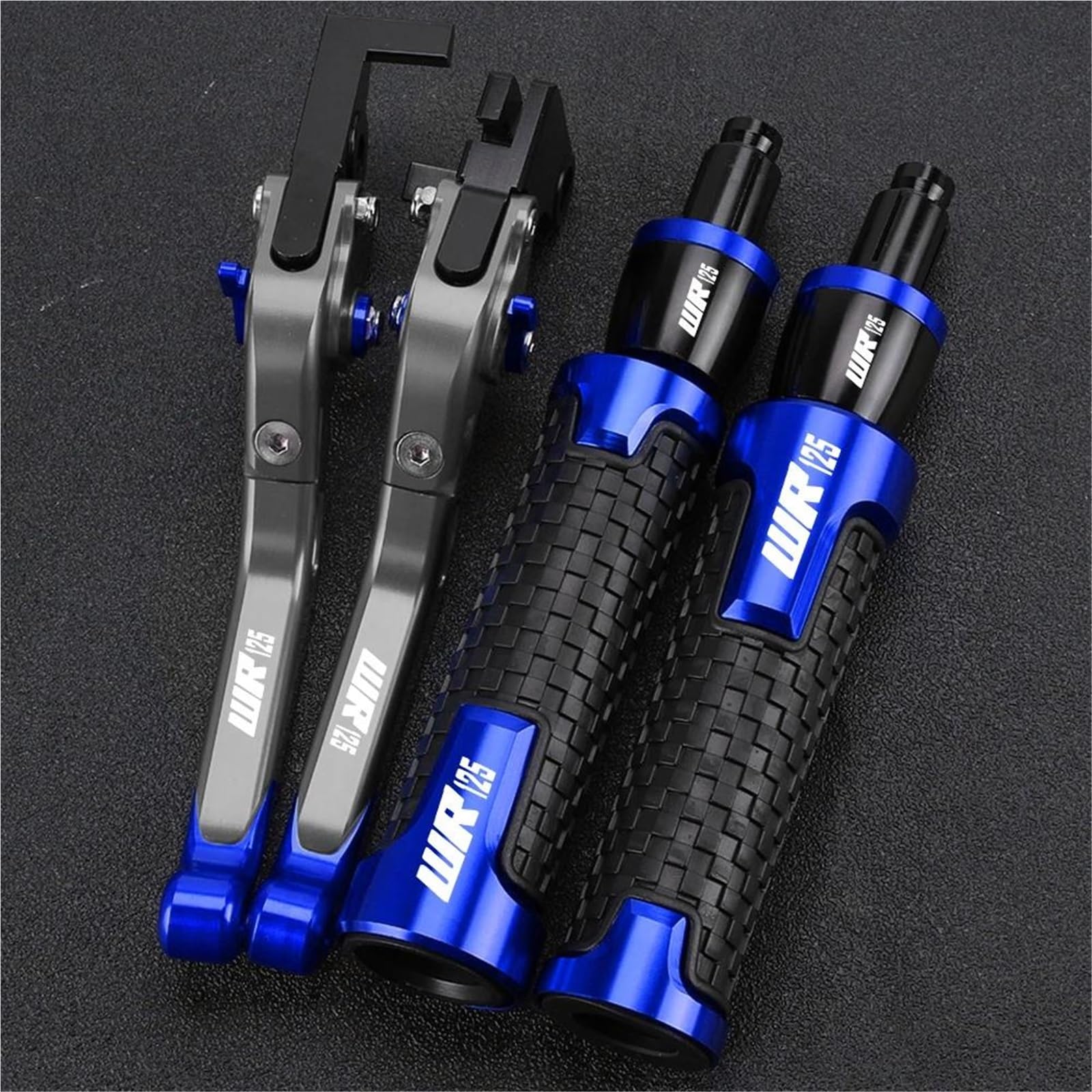 Vqldpx Color 15 Handlebar Levers Motorcycle Brake Clutch Lever Handlebar Grips For Wr125 Wr125x Wr125r 2012-2016 With Handle Bar End Extension Kit Motorbike Clutch Grips Brake Lever
