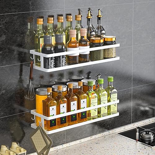 Miniatura 11 de PUSDON Cesta de metal para colgar en la pared, 2 paquetes, apta para múltiples escenas, barandilla negra grande Barandilla negra,bronce,Barandilla