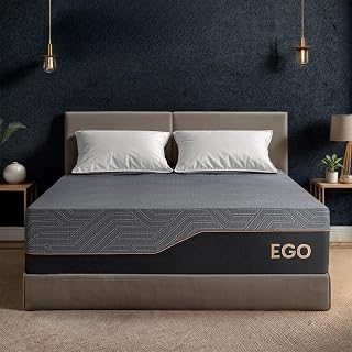 EGOHOME 14 Inch Twin XL Mattress, Copper Gel Memory Foam Mattress for Pain Relief, Therapeutic Mattress in a Box, CertiPUR-US Certified, Fiberglass Free Medium Mattress, Black - Amazon product rated Grade A