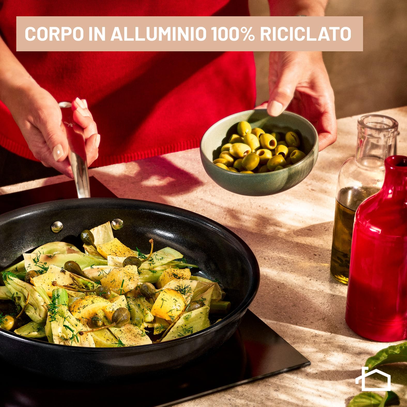 Lagostina Desideria, Wok 28 cm, Rivestimento in Ceramica Antiaderente, Progettata per Durare, Adatta all'Induzione, 010275041828