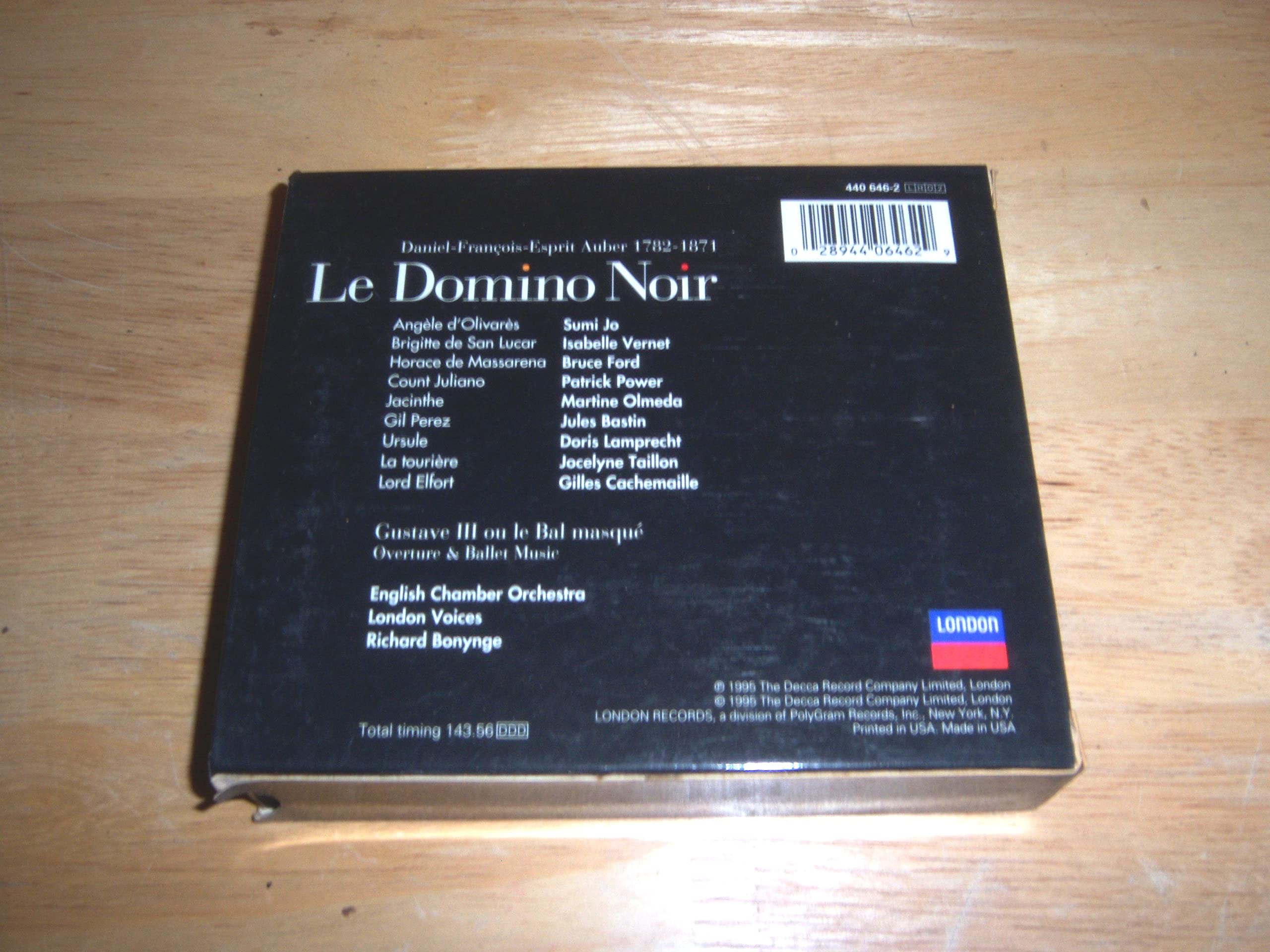 Auber - Le Domino Noir / Jo, ECO, Bonynge