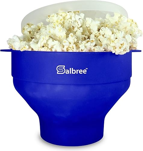 Miniatura 13 de La máquina original Salbree plegable de silicona para hacer palomitas de maíz en el microondas, cuenco apto para microondas con capacidad de 16
