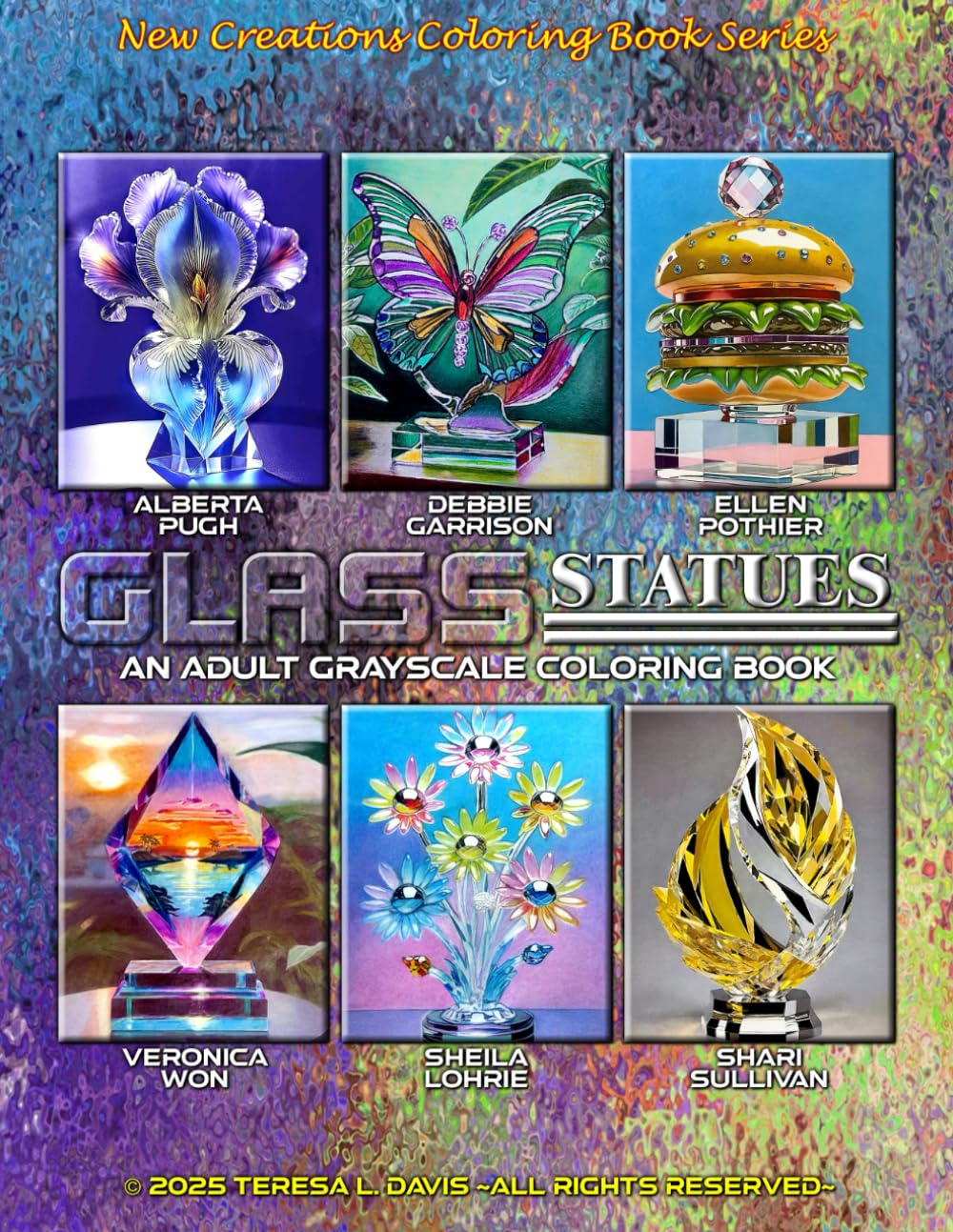 New Creations Coloring Book Series: Glass Statues: An adult grayscale coloring book (coloring book for grownups) featuring A.I. generated images ... your favorite medium, suitable for framing.