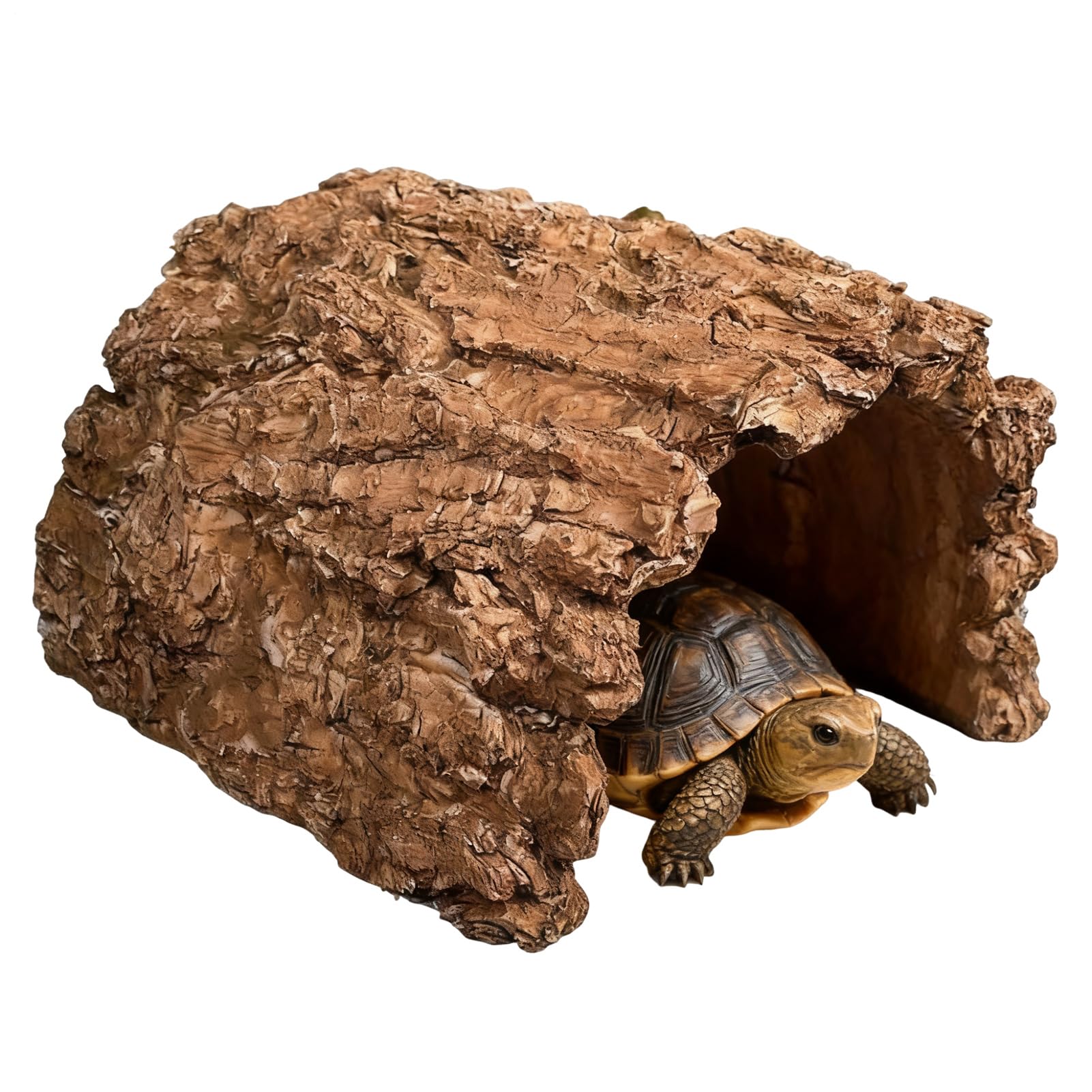 Habitat en résine pour tortue et dragon barbu - Décoration reptile