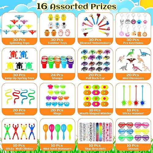 Miniatura 2 de Threan Surtido de 314 piezas de recuerdos de fiesta a granel, rellenos de bolsas de regalo, recuerdos de fiesta, recompensas de aula, rellenos de