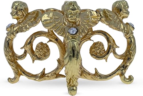 Miniatura 7 de BestPysanky Ángeles con joya de metal en tono dorado