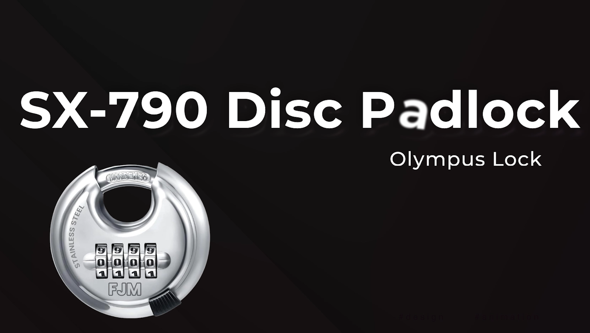 SX-790 4-Dial Combination Disc Padlock, High Security Combination