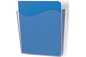 Officemate Unbreakable Clear Plastic Vertical Wall File for Documents