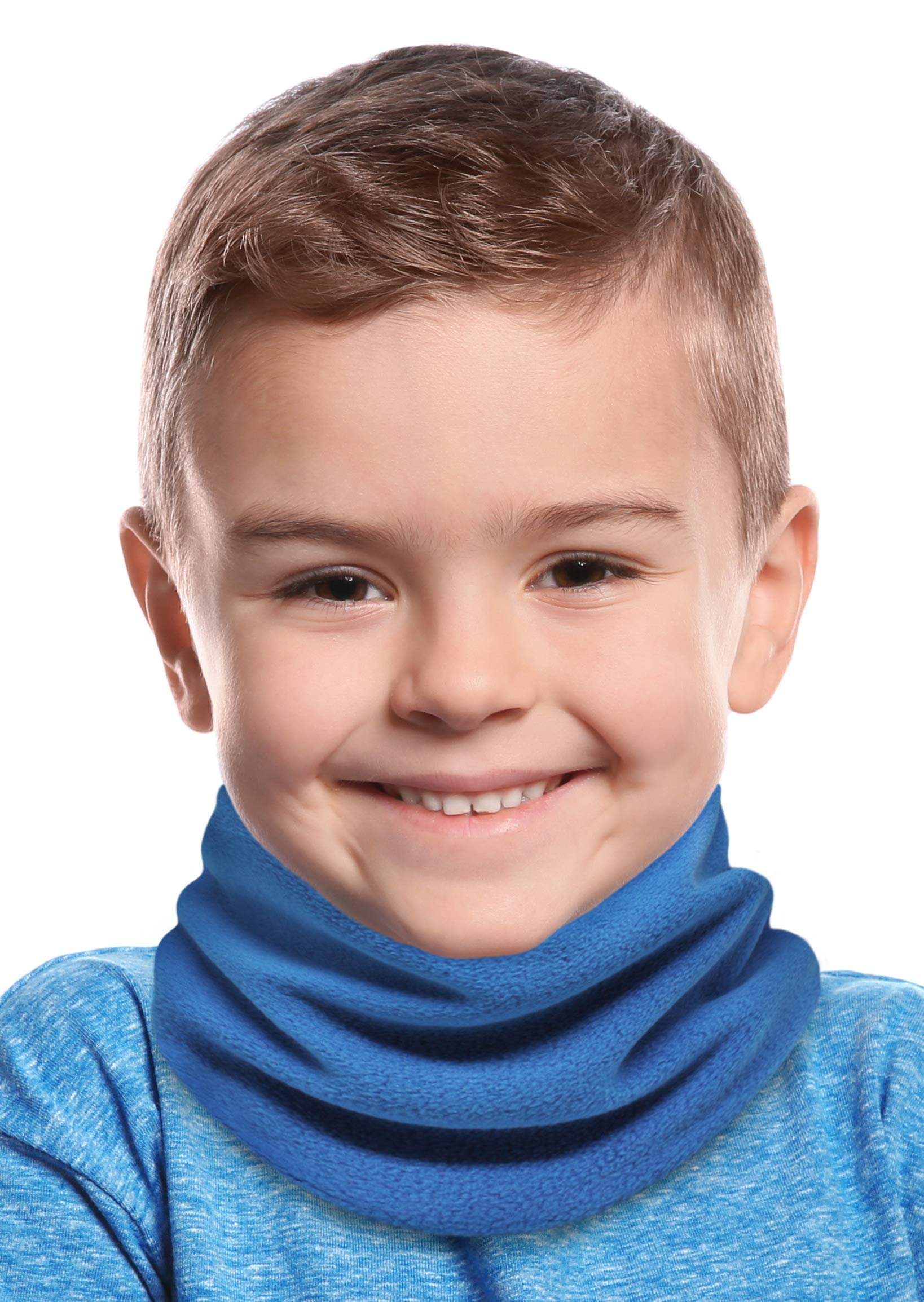 Tough Headwear Kids Neck Warmer - Fleece Neck Gaiter Face Mask Cover - Winter Ski Tube Scarf for Boys & Girls - Child Cold Weather Gaiters