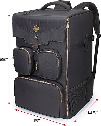 Miniatura 5 de Mochila para juegos de mesa, almacenamiento reforzado para juegos de mesa con correas de hombro acolchadas, asa de transporte y bolsillos para