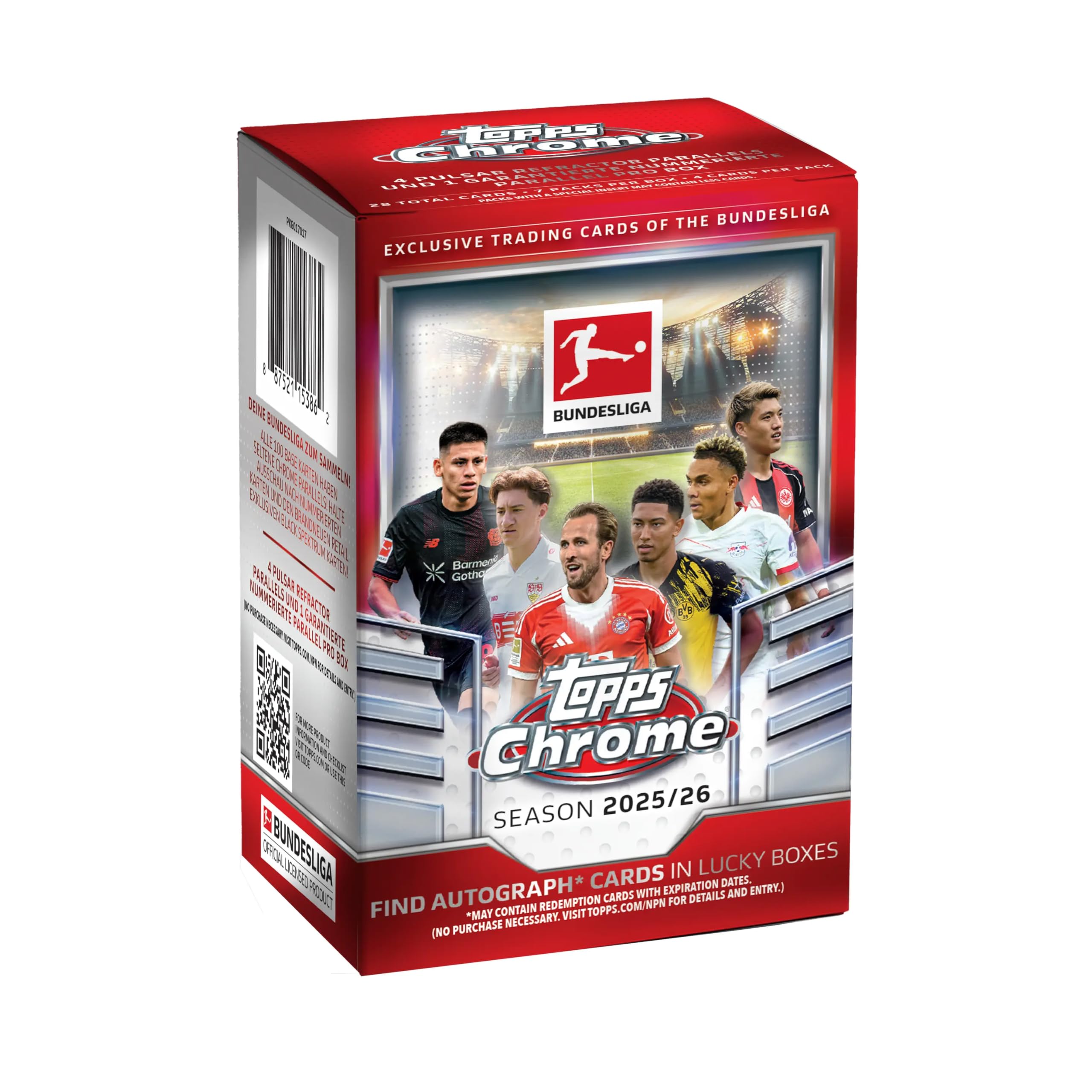 Topps Chrome Bundesliga 2025/26 - Value Box Fussball Saison 2026 Sammelkarten NEU & OVP