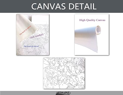 Miniatura 7 de Artmaple Pintura por número para adultos, principiantes, estudiantes, niños, opción de regalo ideal, pinturas acrílicas para decoración de