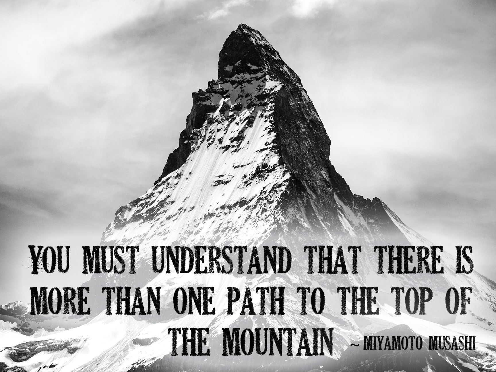 MOTIVATIONAL POSTERS Inspirational Poster Miyamoto Musashi Quote 18x24