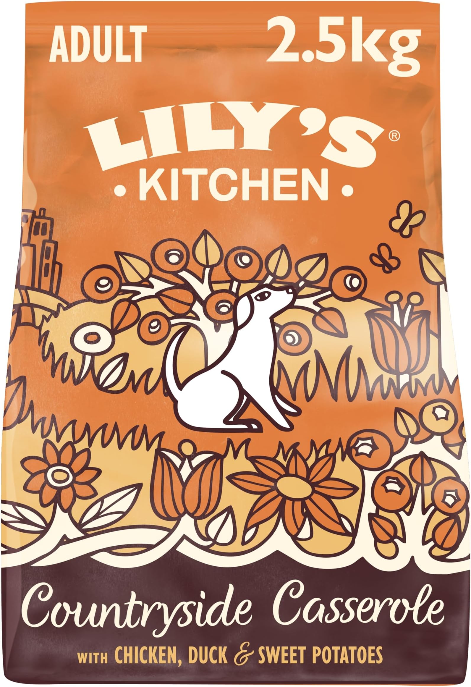 Made with Natural Ingredients Adult Dry Dog Food Chicken & Duck Grain-Free Recipe 2.5kg Bag