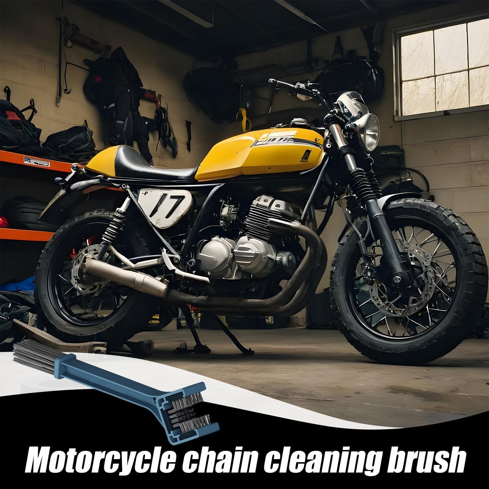Motorcycle Chain Washer - biicycle Chain Cleaning Brush Tool | Bike Chain Cleaner | Motorcycle Washer Cleaner Brush Tools | Chain Brush Abs | Bike Cleaning Brushes for Motorcycle | Chain Scrub Brush