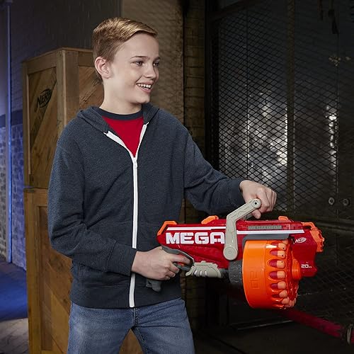 Miniatura 7 de NERF Megalodon N-Strike Mega Blaster de juguete con 20 dardos oficiales Mega Whistler