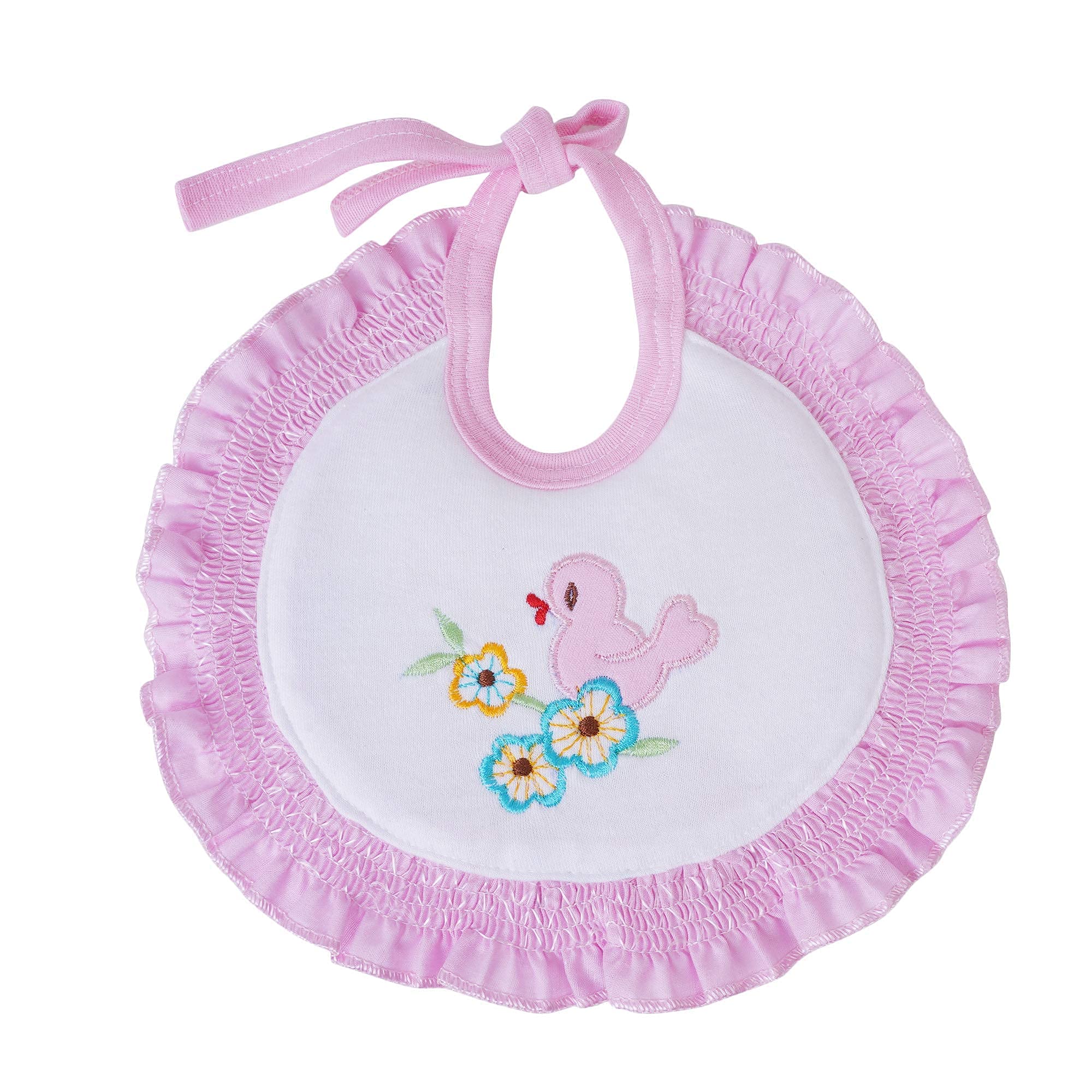 Da Anushi Soft Cotton Washable & Reusable Multicolor Absorbing/Comfortable and Easily Adjustable Feeding Bibs In Apron Style For Babies,Toddlers,Infants 2