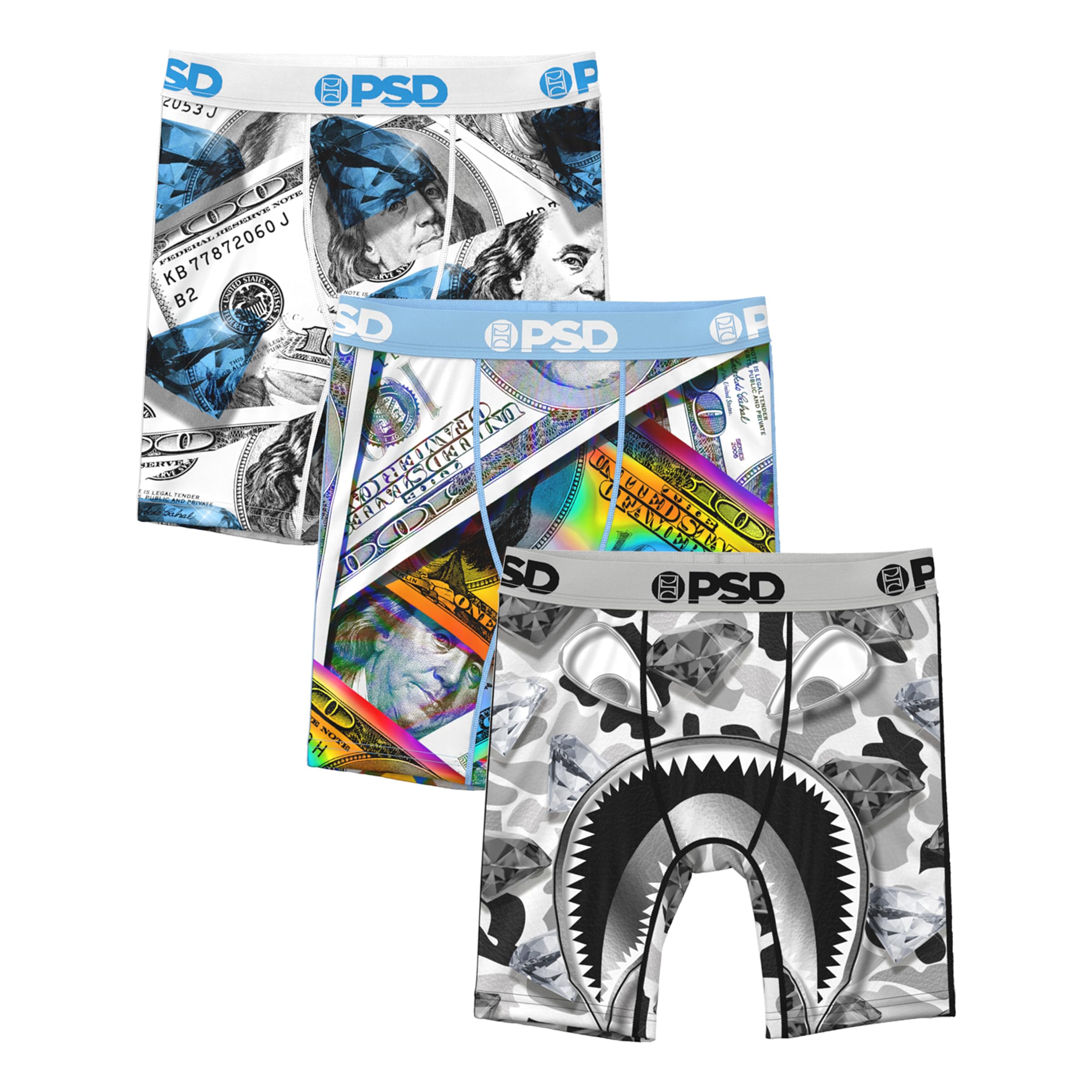 PSD Underwear Boys Boxer Briefs - Warface Print Comfortable Active Underwear for Boys Kids Boys Underwear Packs Singles