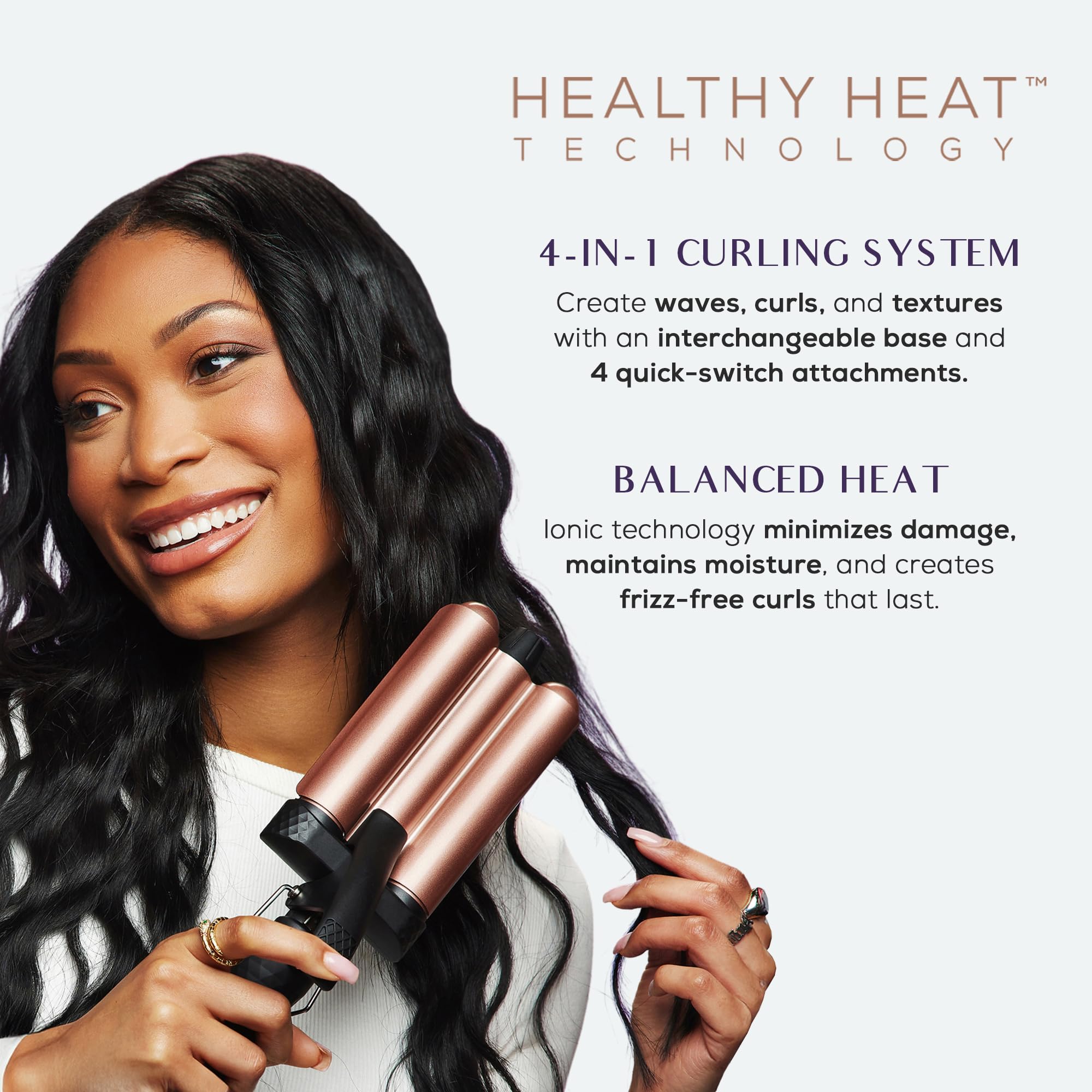 Amazon.com: Sutra 4-in-1 Hair Curling Iron Set with  display picture 2