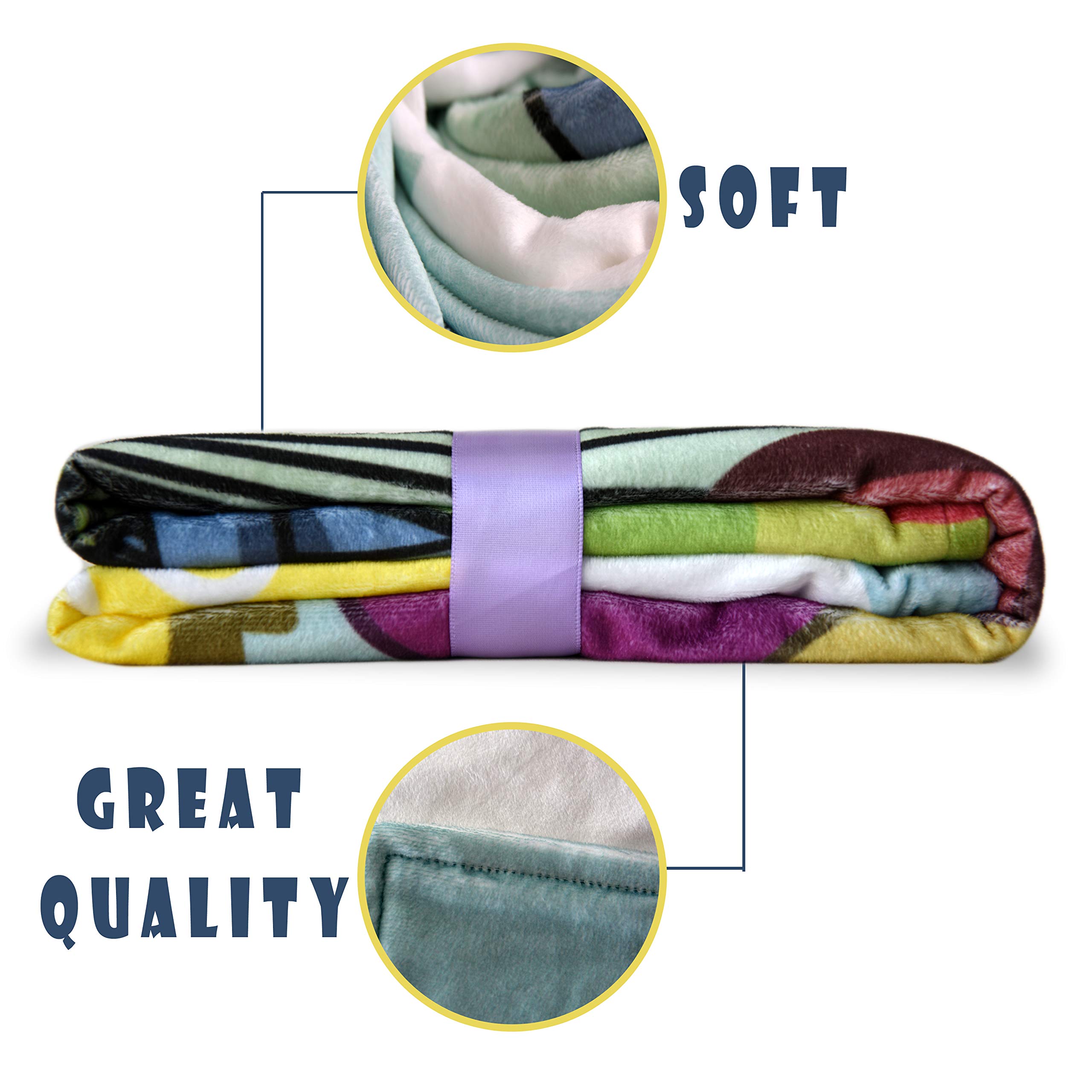 DREAM.IN Baby Milestone Blanket | Minky Soft Fleece Fabric, Boys Girls Unisex | Includes Felt Frame | Large 40