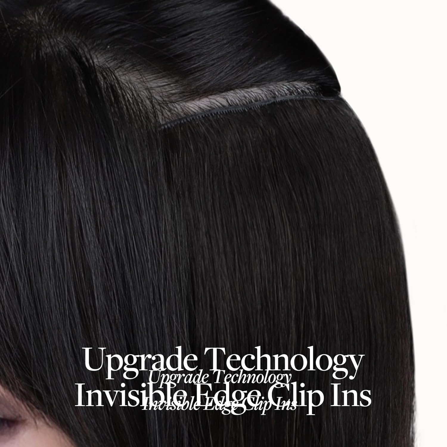 GOO GOO Invisi Edge Clip in Hair Extensions Set, 24inch 170g, 5pcs Injected Seamless PU Clip ins and 2pcs Classical PU Clip inslip ins, Virgin Real Human Hair, #2