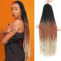 Vista 18 de Cabello Corto PassionTwist de 8 Pulgadas Cabello Pre-retorcido Passion Twists Cabello de Ganchillo Pre-enrollado Cabello Rizado de Ganchillo para 1b