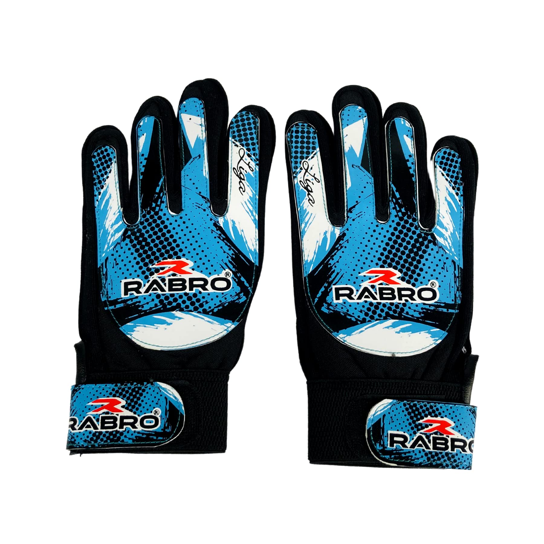 RABRO Football Goal Keeper Gloves, Liga Goalkeeper Gloves for Men, Women (Black/Blue, L) (B0BGCNNY5Z) Amazon Price History, Amazon Price Tracker