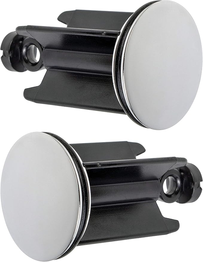 Universal Sink Plug, Diameter 40 mm, Chrome Drain Plug, Pack of 2, Made