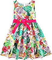 Vista 161 de Vestido de verano para niña, de algodón, con diseño floral