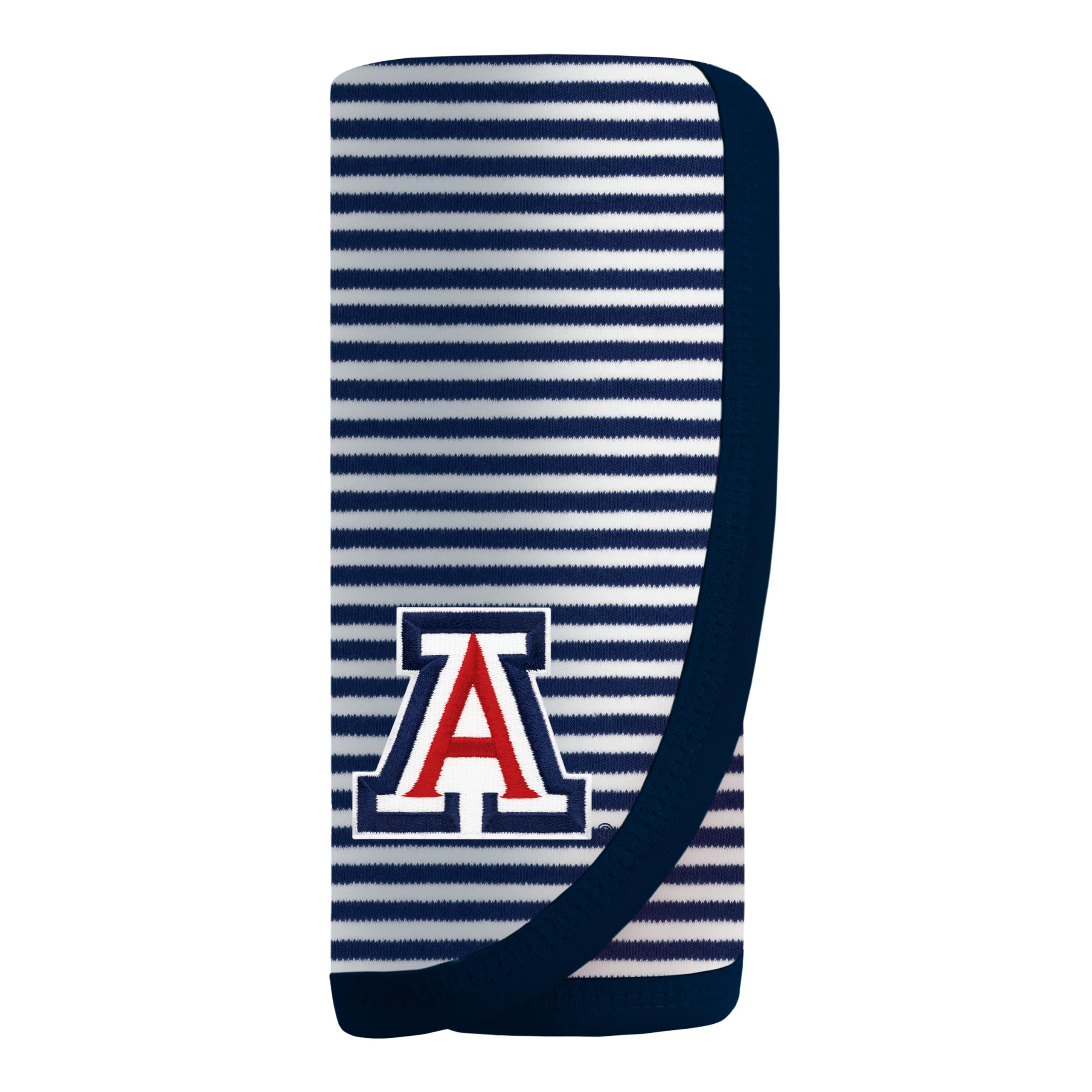 Creative Knitwear College Baby NCAA Infant Striped/Solid Blanket, Unisex, One Size 37.5 X 33.5