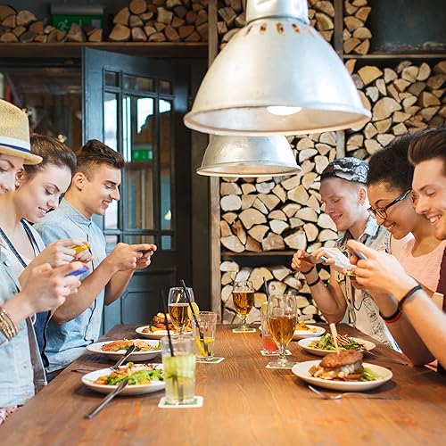 Vista 30 de Pajitas transparentes, 100 popotes de plástico desechables largos (0.23 pulgadas de diámetro y 10.2 pulgadas de largo), transparente Claro