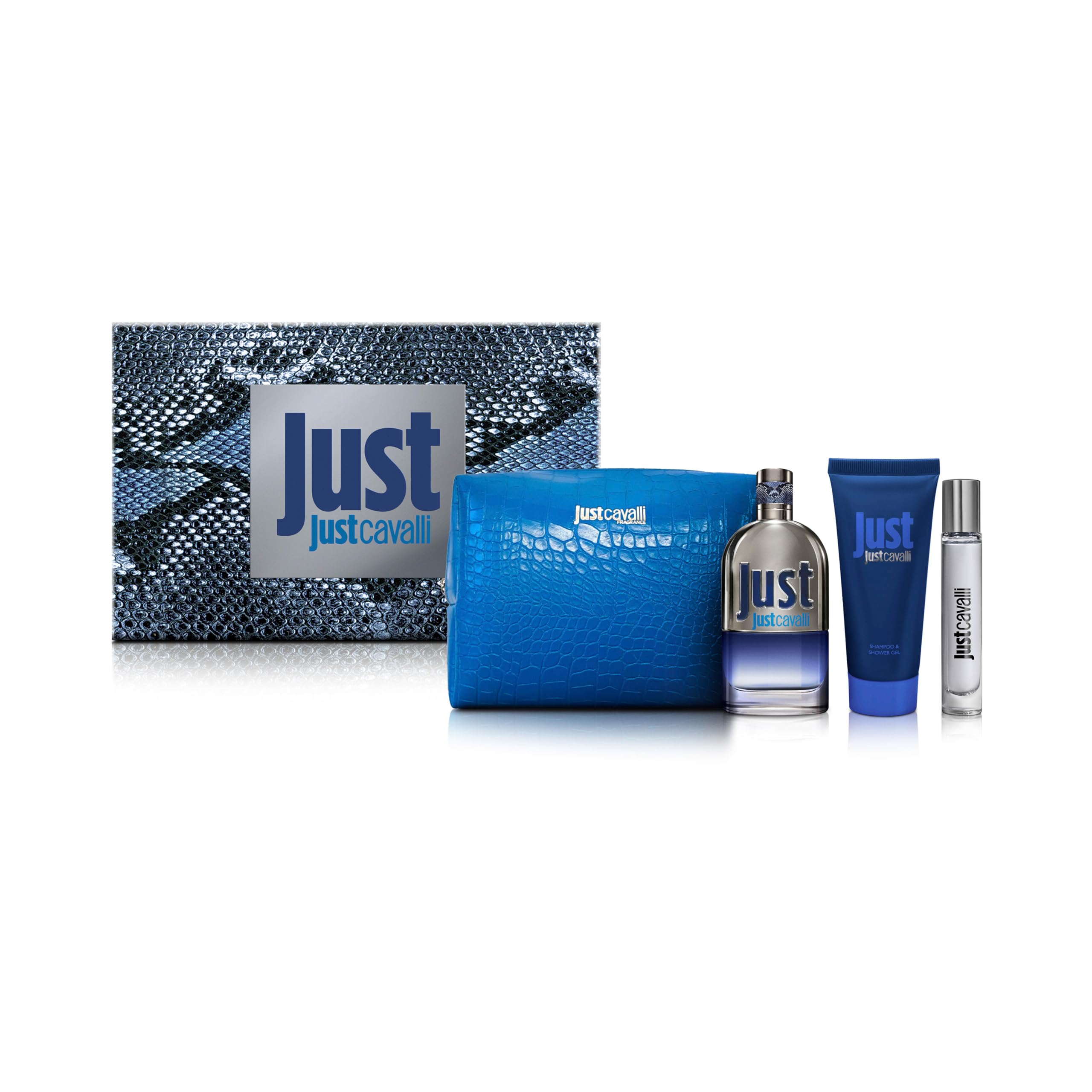 Roberto CavalliJust Cavali Holiday Men Giftset (Eau De Toilette 75ML + Body Lotion 100ML + Pouch)