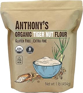 Anthony's Organic Tiger Nut Flour, 1 lb, Gluten Free, Non GMO, Paleo Friendly