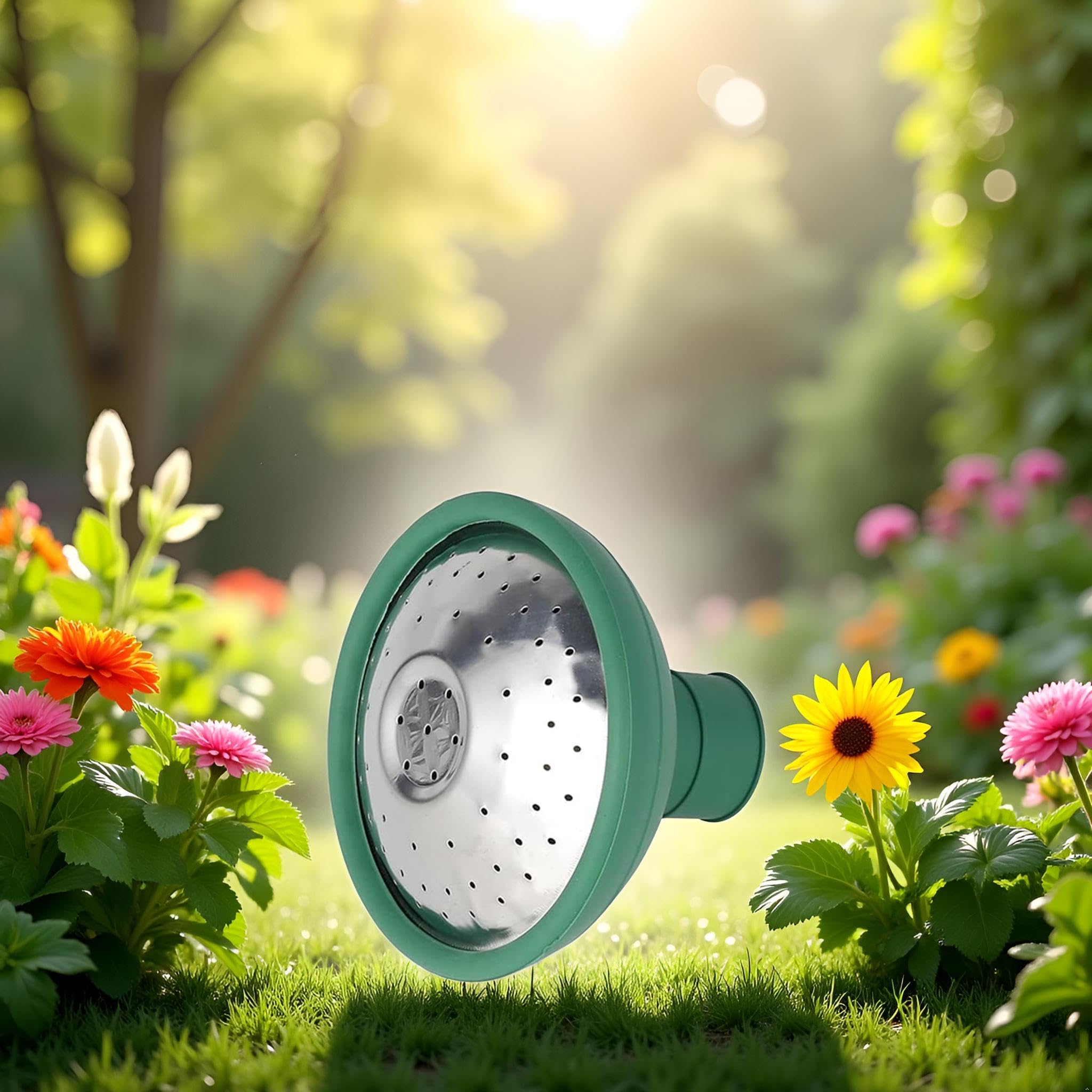 Photo 1 of 1PC Green Universal Garden Watering Can Rose Head Water Sprinkler Sprayer Fit All Watering Can Rose Spout Cover Nozzle Replacement Garden Watering Tool, Equipment
