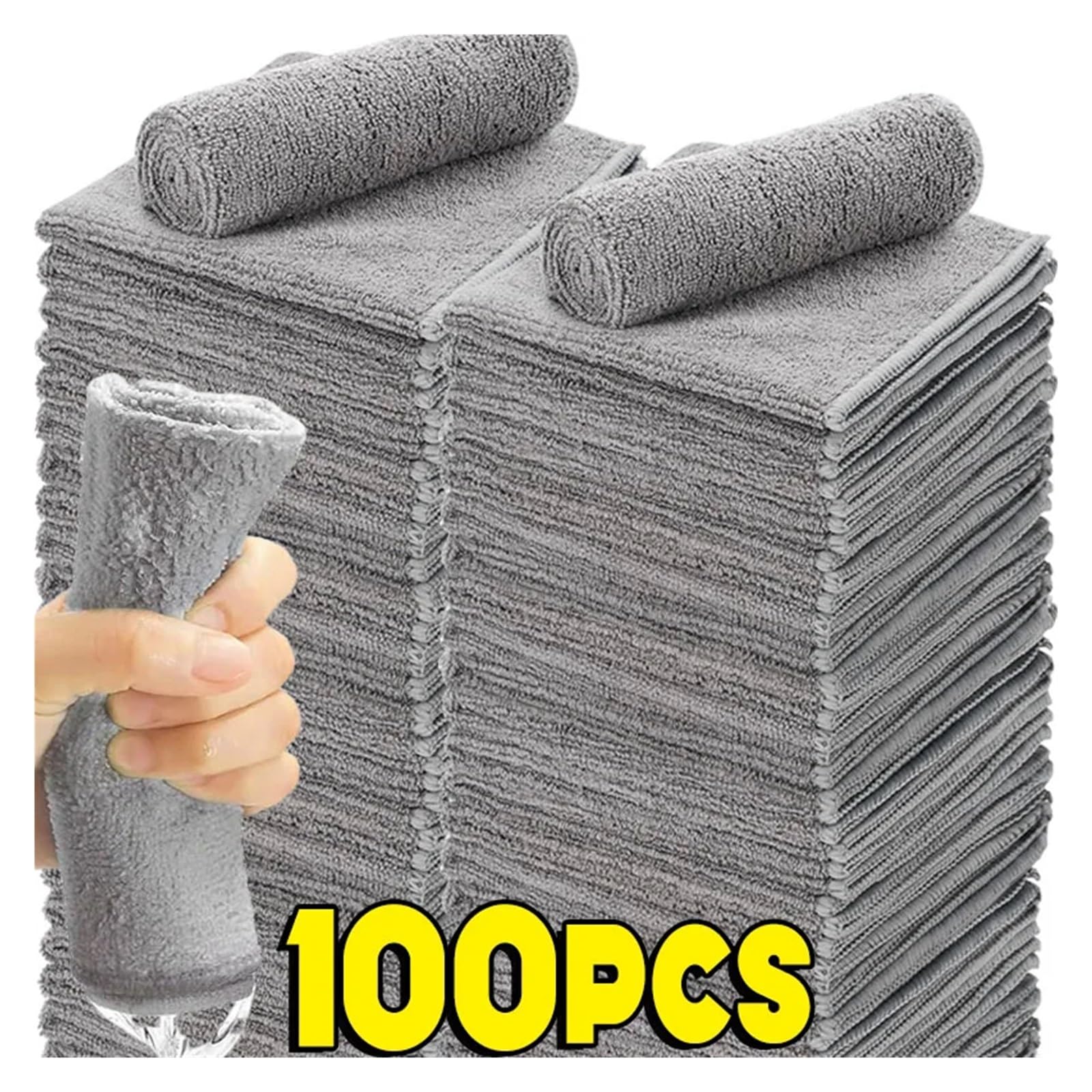Reinigungstücher, fusselfrei, Mikrofaser, wiederverwendbar, saugfähig, for Autofenster(10pcs)
