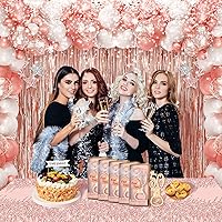 Vista 6 de 24 cajas de abrebotellas con temática de oro rosa para cumpleaños número 40, regalos de fiesta de boda, recuerdos de fiesta de cumpleaños