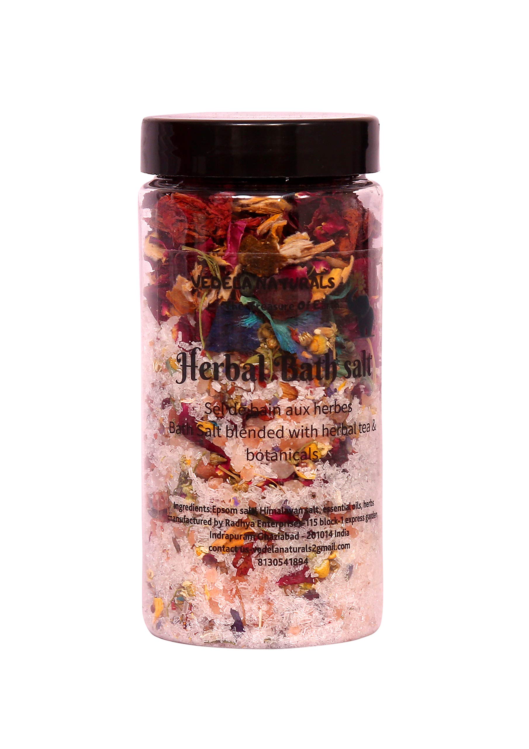 VÉDELA Naturals- ROSEMARY BATH SALT | herbal bath salt |blended with herbal tea and botanicals | Hand made product | No machinery used | 250GRM (Rosemary)-picture-37