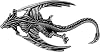 HAQUIL Vintage Gothic Antique Medieval Dragon Pin Brooch, Dragon Jewelry Accessory Gift for Men